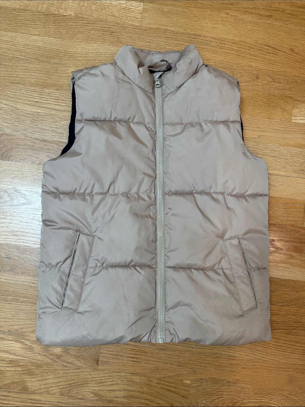 Old Navy Beige Quilted Puffer Vest